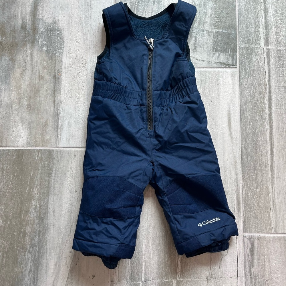 Columbia snow bibs 6-12m